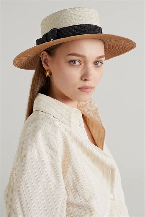 gucci wide brim hats for women|gucci sun hat straw.